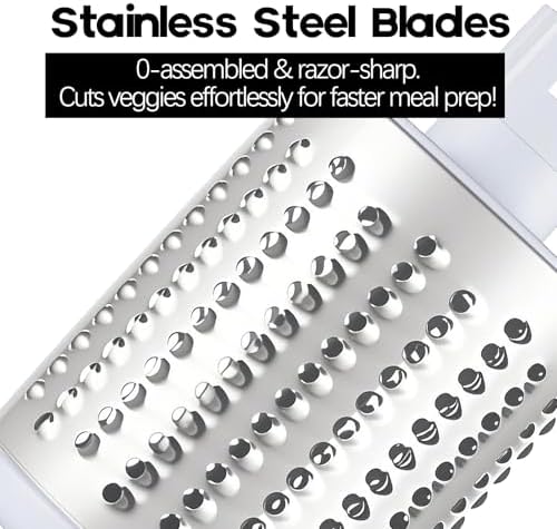 Hand Crank Rotary Cheese Grater with Suction Base, Black