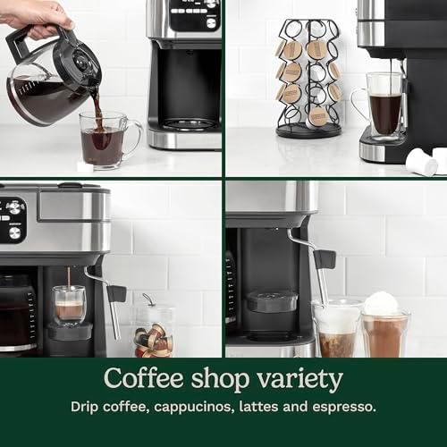 Cuisinart Coffee Center Barista Bar 4-in-1 Coffee Maker, Black