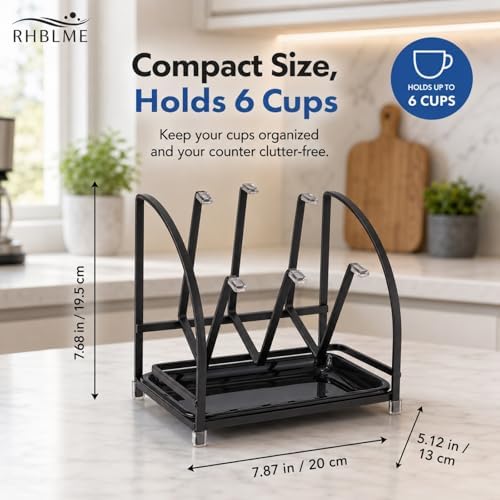 RHBLME 2 Packs Glass Drying Rack, Vertical Bottle Drying Rack Glass