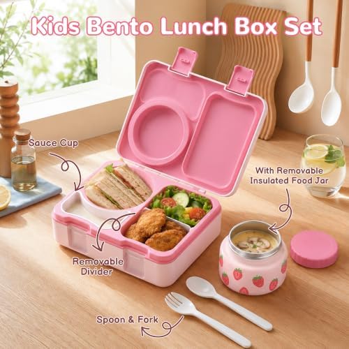 Kids Insulated Lunch Box with 8OZ Thermo Food Jar