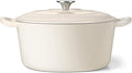 TeamFar Enameled Cast Iron Dutch Oven, 7qt Dutch Oven Pot Nonstick Cookware by TeamFar