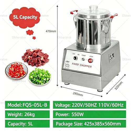 Large Commercial Food Processor, Electric Vegetable Chopper