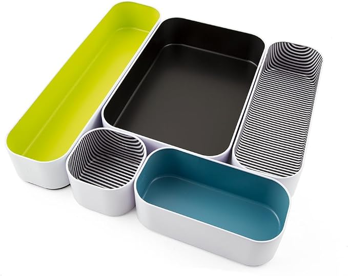 Three by Three Seattle 5 Piece Metal Organizer Tray Set by ThreebyThreeSeattle