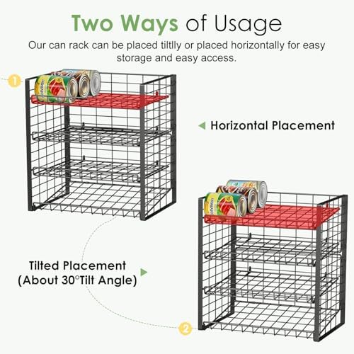 JKsmart 4-Tier Can Rack Organizer for Pantry