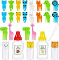 26 Pcs Lunch Bento Soy Sauce Case Containers, 5 Mini Condiment Squeeze