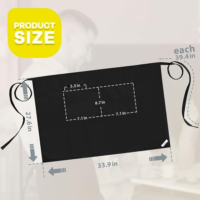 ROTANET Long Server Apron Black - Image 2
