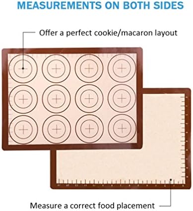 YORLFE Silicone Baking Mat Set, 3 Pack Non-Stick Silicon Liner for