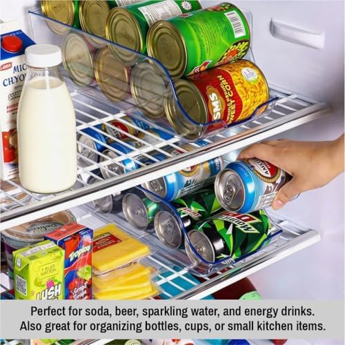 Pull-Out Refrigerator Organizer Drawer – Clear Fridge Storage Bin for