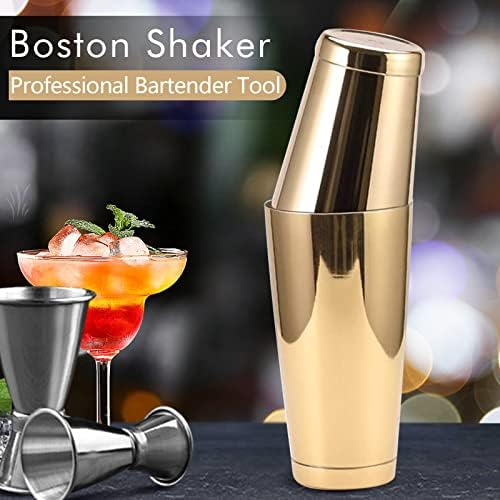 Stainless Steel Boston Shaker - 2-piece 18oz & 28oz Professional