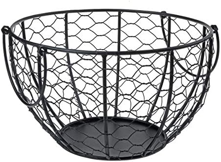 Metal Wire Egg Basket with Cover