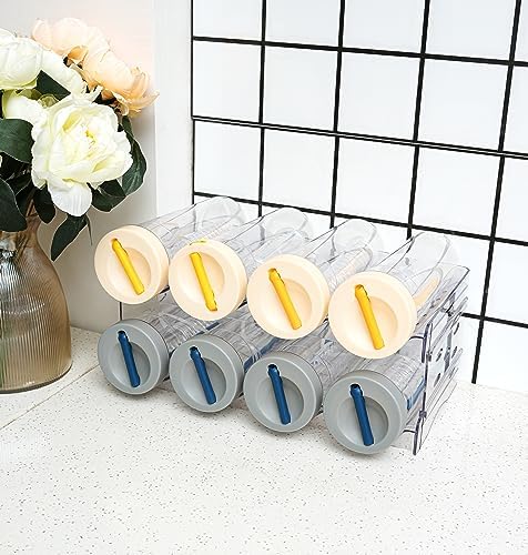 IEEK Plastic Stackable Bottle Storage Holder Rack Holds 16