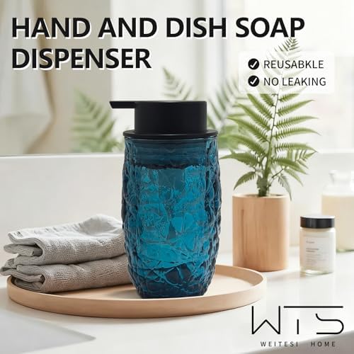 Foaming Soap Dispenser, 10.5oz Foam Hand Soap Dispenser with Black
