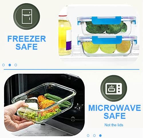 30 Pieces Glass Food Storage Containers, Meal Prep Set - Image 4