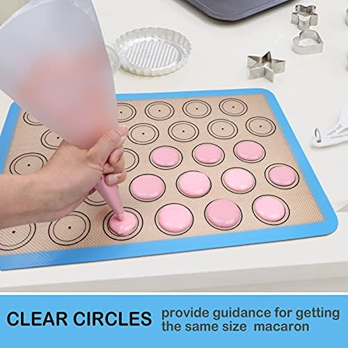 STATINT Macaron Silicone Baking Mat, Half Sheet Baking Mat, Set of 3