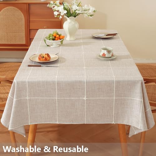 TruDelve Rustic Square Tablecloth 70 x 70 Farmhouse Outdoor Picnic