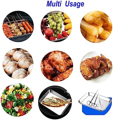 Stainless Steel 304 Small Baking Sheet Pans 9.3x6.9x1.1" Cookie Tray