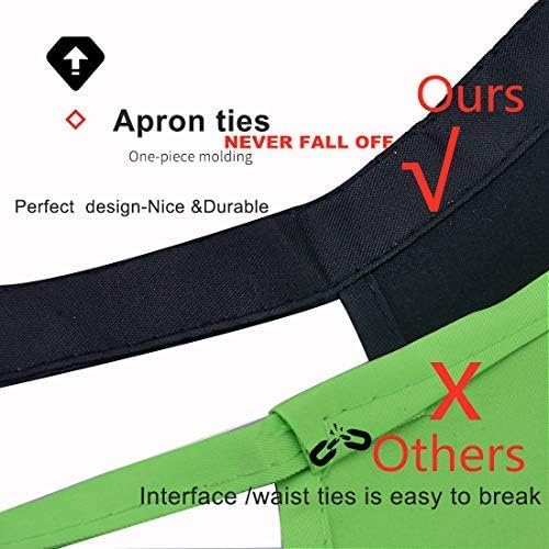 Total 12 PCS Plain Color Bib Apron Adult - Image 7