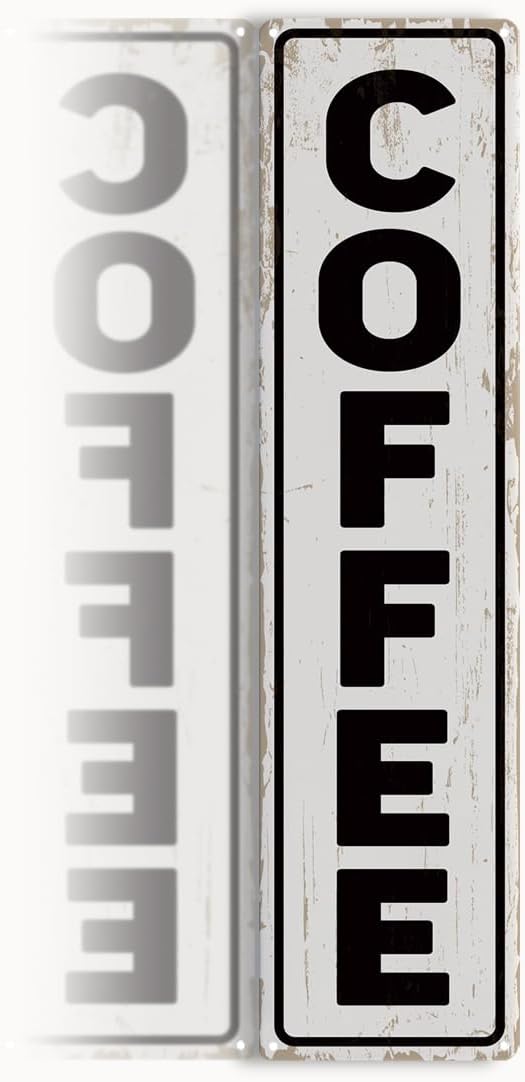 Coffee Wall Art, Retro Metal Tin Sign, Bakery Signs, Vintage Home Decor by Unknown