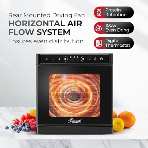 Rosewill Food Dehydrator, 8 Stainless Steel Trays, 400W