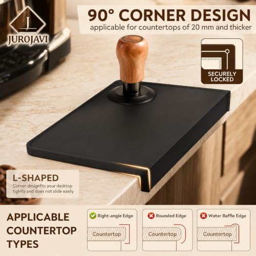 Espresso Tamping Mat, 10mm Silicone Coffee Tamper Mat for Portafilter