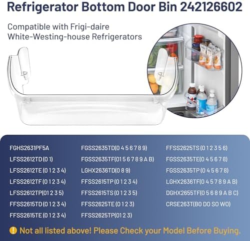 242126602 Refrigerator Door Bin Shelf Fit for Frigidaire Refrigerator