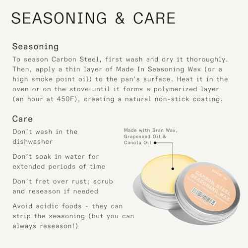 Made In Cookware - Seasoned 12" Carbon Steel Frying Pan - Professional