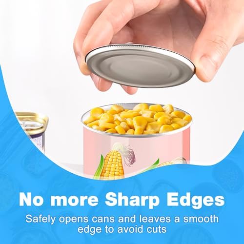 Electric Can Opener, Food Safe Automatic Can Opener with Smooth Edge