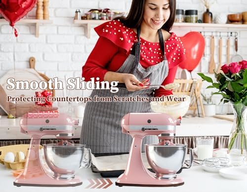 Walnut Wood Mixer Slider Mat for KitchenAid 5-8 Qt Mixer