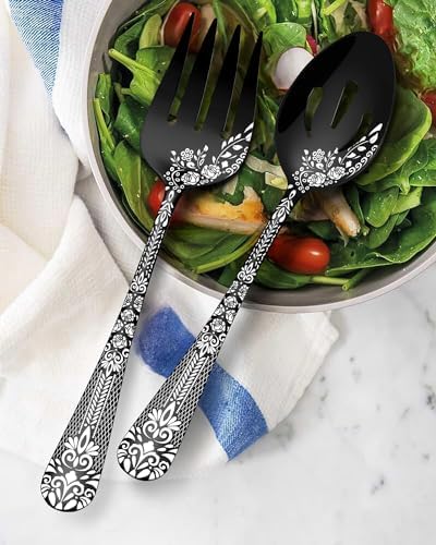 EUIRIO 5PCS Serving Utensils,Serving Set Includes Large Serving Spoon