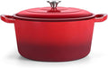 TeamFar Enameled Cast Iron Dutch Oven, 7qt Dutch Oven Pot Nonstick Cookware by TeamFar