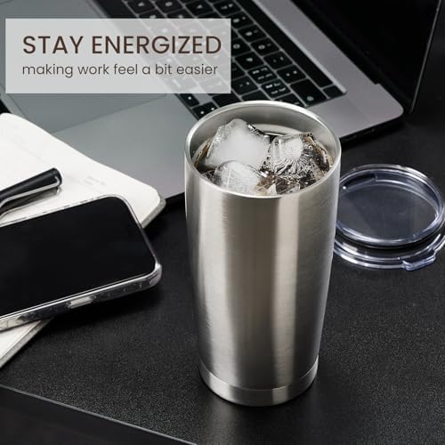 MEWAY 20oz Tumbler 4 Pack Double Wall Vacuum Insulated Travel Mug