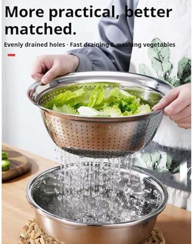 German Quality 3-in-1 Stainless Steel Grater Bowl,Stainless Steel