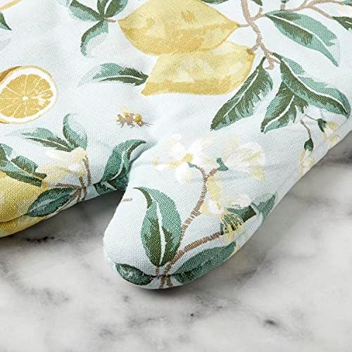 Martha Stewart Lemon Whimsy Oven Mitts, 2-Pack, Yellow