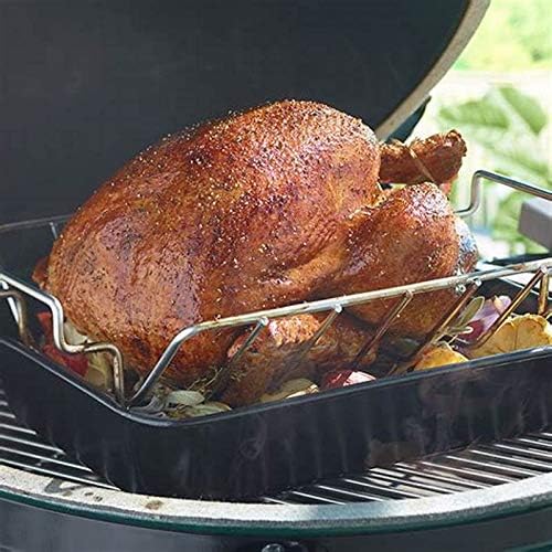Rib Racks for Big Green Egg, Turkey Roasting Rack Smoking and Grilling