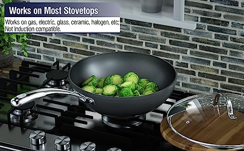 Cooks Standard Classic 11-Inch Hard Anodized Nonstick Wok Stir Fry Pan