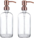 2 Pack Thick Clear Glass Pint Jar Soap Dispenser by Unknown