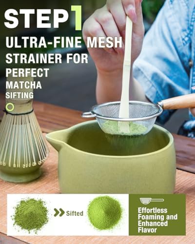 5-Piece Matcha Whisk Set, Green