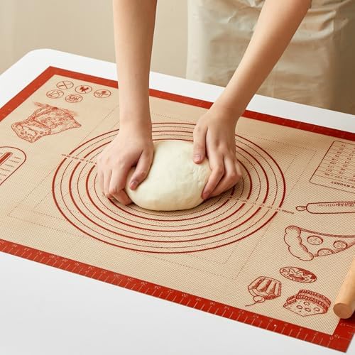 Silicone Pastry Dough Mat, 28 x 20 Inch, Extra Large