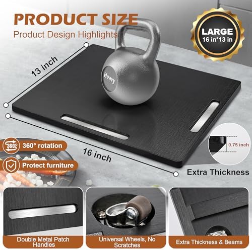 Joy&Grace Kitchen Appliance Sliding Tray, 360° Rolling