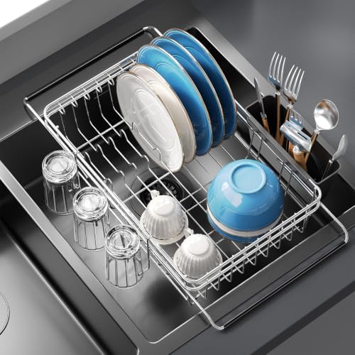 Delamu Over The Sink Dish Drying Rack for Small Kitchen