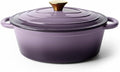 Vintage Style Oval Dutch Oven for Bread Baking, 4.5 Quart Non Stick Enameled by Unknown