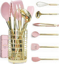 Styled Settings Gold and Pink Kitchen Utensil Set, 7-Piece
