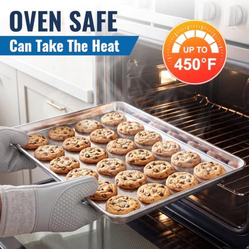Stainless Steel Baking Sheet, Extra Large 20 x 14 Inch Heavy Duty