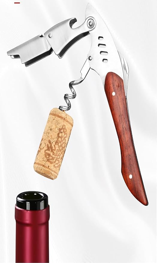 True Shark Corkscrew, Professional Waiters Corkscrew Wine Key Bottle Opener - Image 6