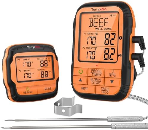 TempPro TempSync 500FT Wireless Meat Thermometer