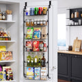 Delamu Over-the-Door Pantry Organizer, 6-Tier Metal