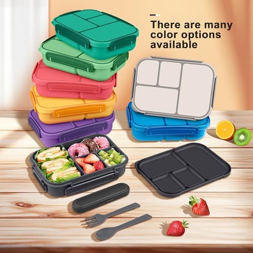 Amathley Lunch Box Kids,Bento Box Adult,Leakproof Lunch Containers for