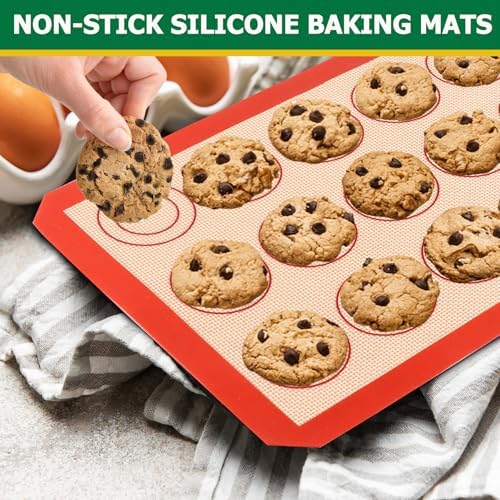 TeamFar Stainless Steel Baking Sheet Pan with Rack & Mat