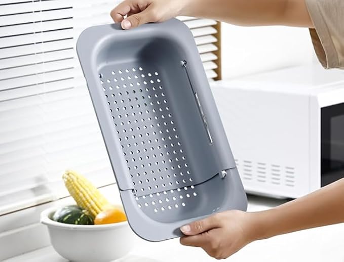 Expandable Over Sink Strainer for Kitchen Sink, Adjustable Sink Colander Basket - Image 7