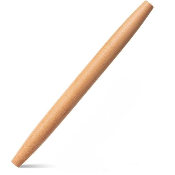 French Rolling Pin, 16 Inches Wooden Rolling Pin by Unknown